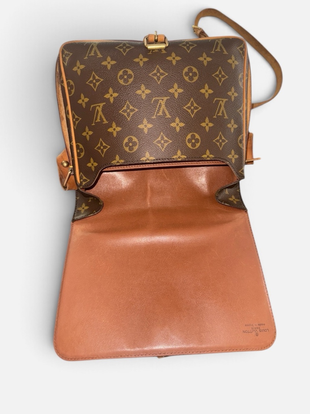 Louis Vuitton Vintage Monogram Cartouchiere GM Crossbody Bag SL881 🇫🇷 - Picture 6 of 16
